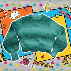 NOBO Teal Crew Neck Sweater